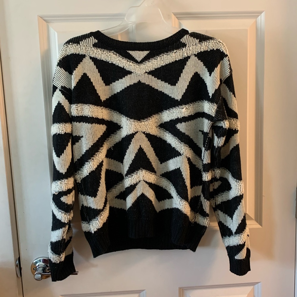 Lucca Couture Geometric Sweater